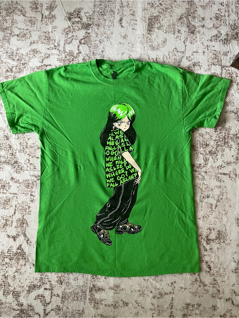 Billie Eilish Green Short Sleeve Tee - Women's M
